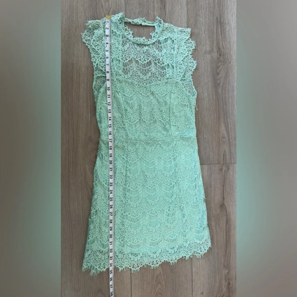 Intimates Free People Mint Lace Backless Dress 👗 - Picture 4 of 11